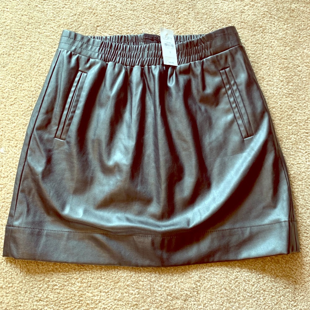 LOFT Faux Leather skirt